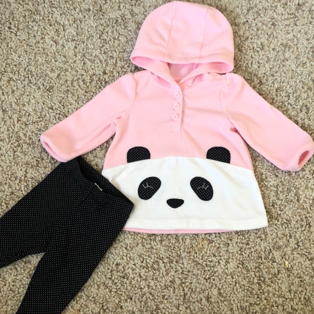 ✨Fleece Panda Hoodie Matching Set